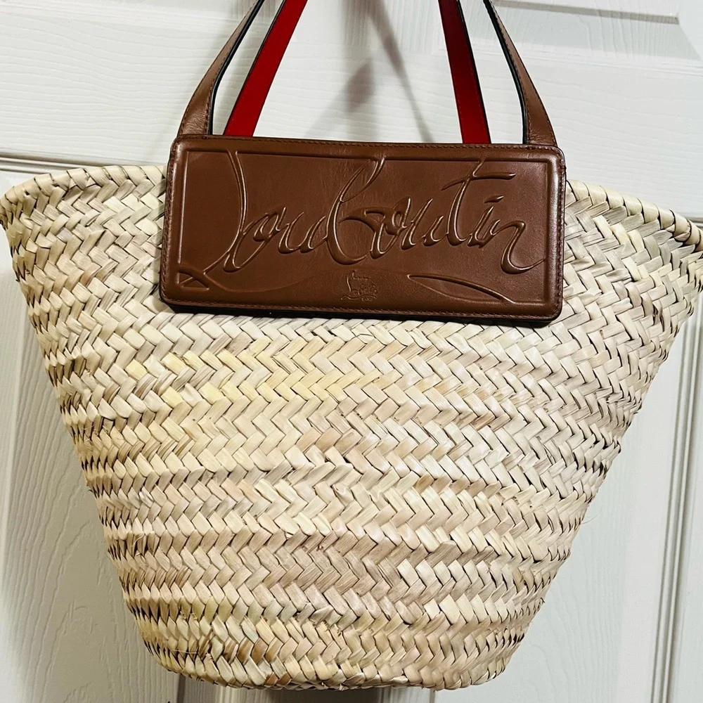Christian Louboutin Straw Handbag - Picture 1 of 7